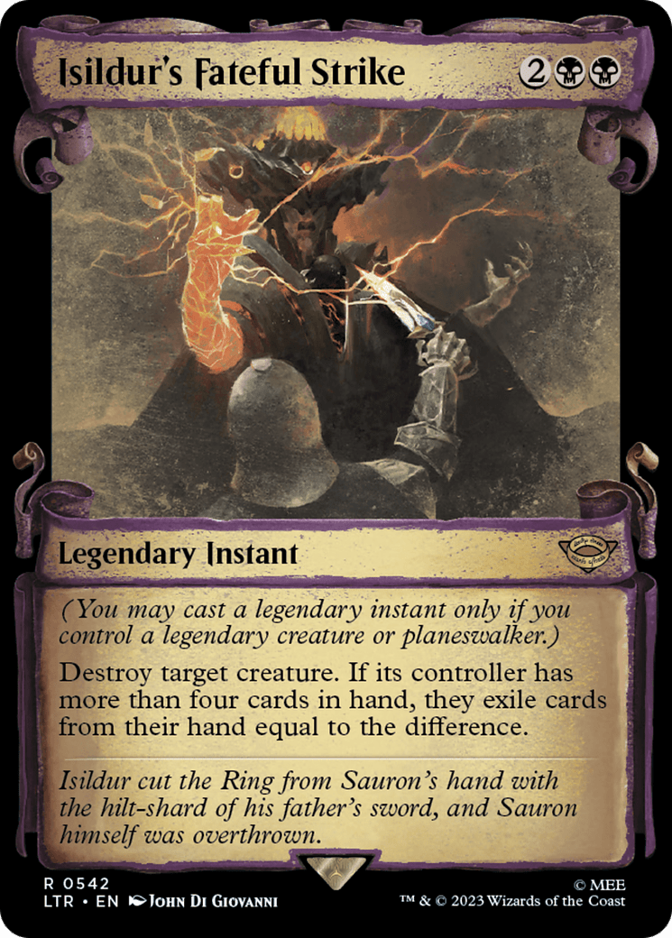 Isildur's Fateful Strike [The Lord of the Rings: Tales of Middle-Earth Showcase Scrolls] MTG Single Magic: The Gathering  | Multizone: Comics And Games