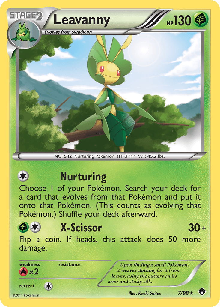 Leavanny (7/98) [Black & White: Emerging Powers] Pokemon Single Pokémon  | Multizone: Comics And Games
