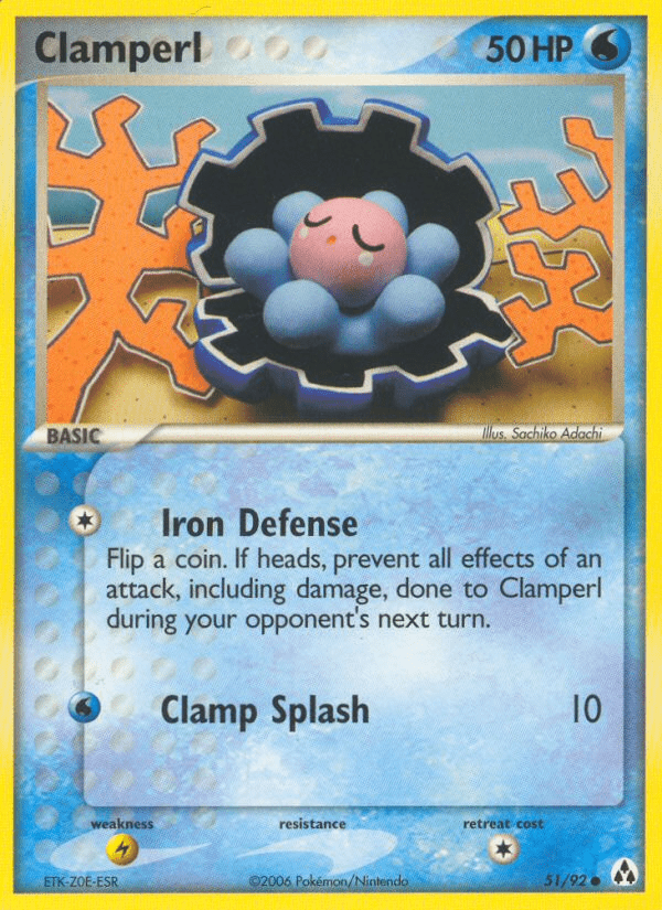 Clamperl (51/92) [EX: Legend Maker] Pokemon Single Pokémon  | Multizone: Comics And Games