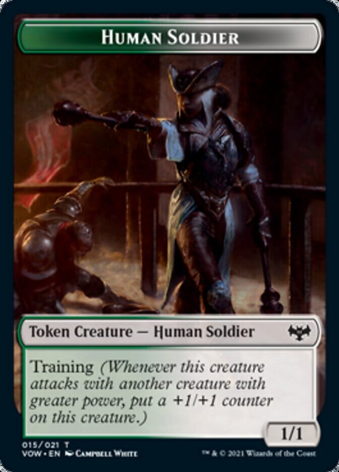 Human Soldier Token [Innistrad: Crimson Vow Tokens] MTG Single Magic: The Gathering  | Multizone: Comics And Games