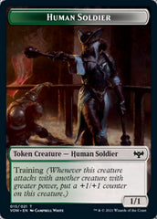 Human (001) // Human Soldier Double-sided Token [Innistrad: Crimson Vow Tokens] MTG Single Magic: The Gathering  | Multizone: Comics And Games