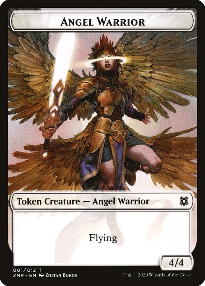 Angel Warrior Token [Zendikar Rising] MTG Single Magic: The Gathering  | Multizone: Comics And Games