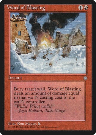 Word of Blasting [Ice Age] MTG Single Magic: The Gathering  | Multizone: Comics And Games