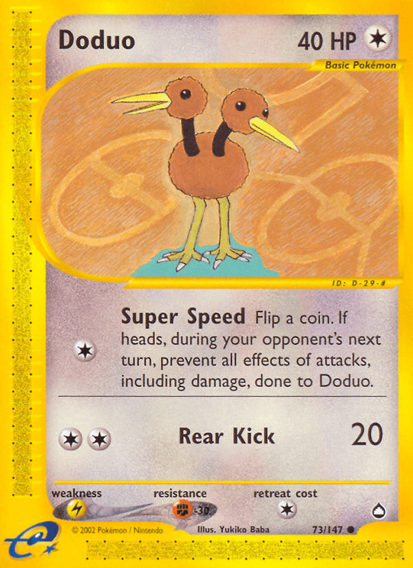 Doduo (73/147) [Aquapolis] Pokemon Single Pokémon  | Multizone: Comics And Games