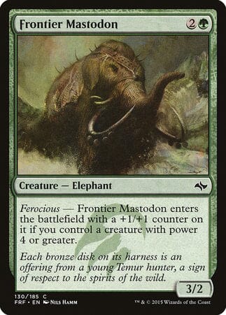 Frontier Mastodon [Fate Reforged] MTG Single Magic: The Gathering  | Multizone: Comics And Games