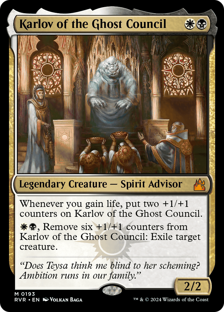 Karlov of the Ghost Council [Ravnica Remastered] MTG Single Magic: The Gathering  | Multizone: Comics And Games