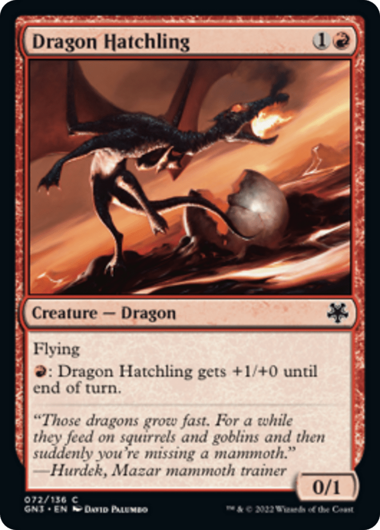 Dragon Hatchling [Game Night: Free-for-All] MTG Single Magic: The Gathering  | Multizone: Comics And Games