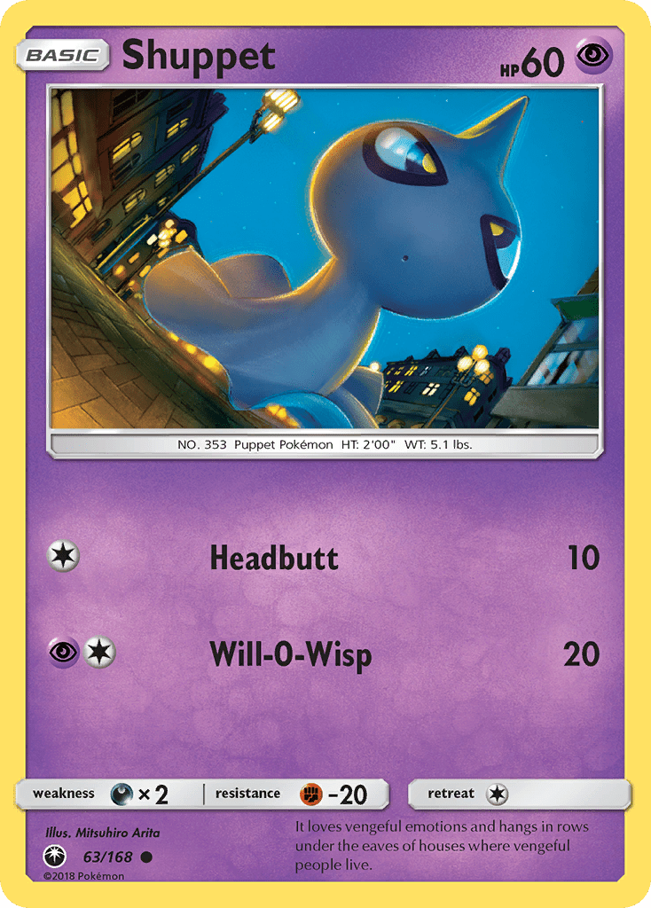 Shuppet (63/168) [Sun & Moon: Celestial Storm] Pokemon Single Pokémon  | Multizone: Comics And Games