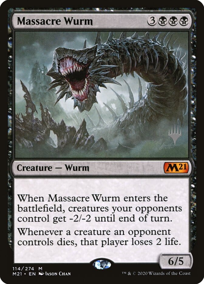 Massacre Wurm (Promo Pack) [Core Set 2021 Promos] MTG Single Magic: The Gathering  | Multizone: Comics And Games