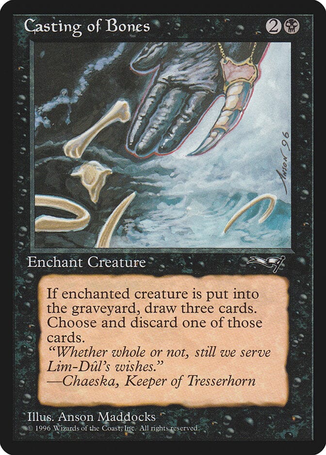 Casting of Bones (Claw Art) [Alliances] MTG Single Magic: The Gathering  | Multizone: Comics And Games
