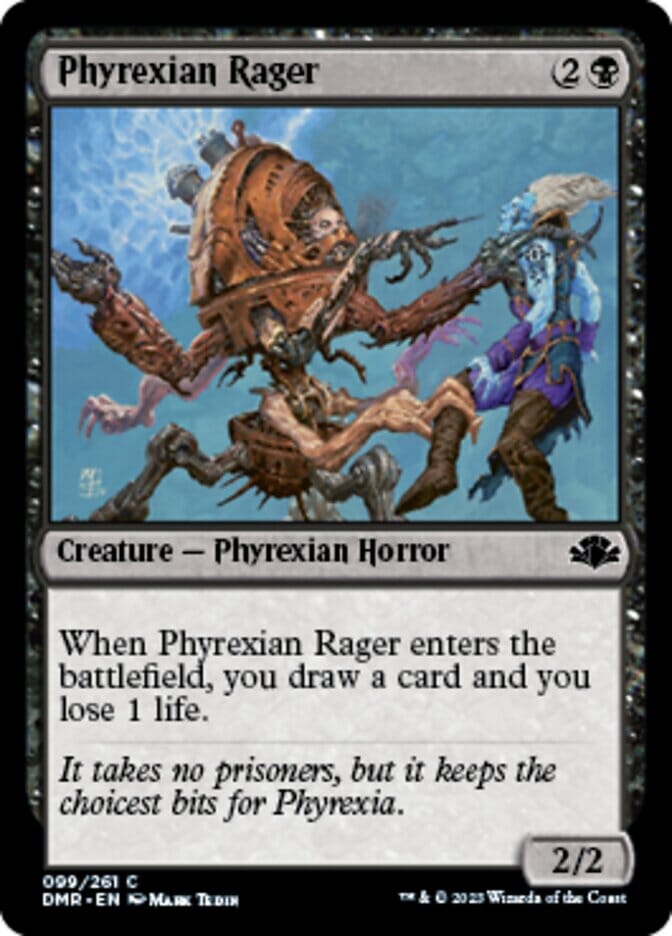 Phyrexian Rager [Dominaria Remastered] MTG Single Magic: The Gathering  | Multizone: Comics And Games