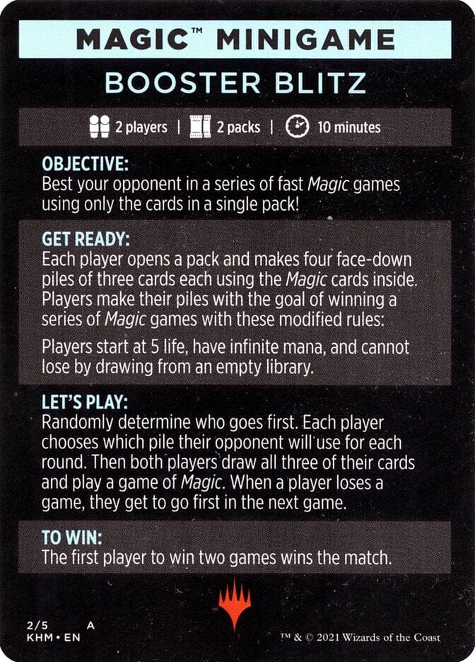 Booster Blitz (Magic Minigame) [Kaldheim Minigame] MTG Single Magic: The Gathering  | Multizone: Comics And Games