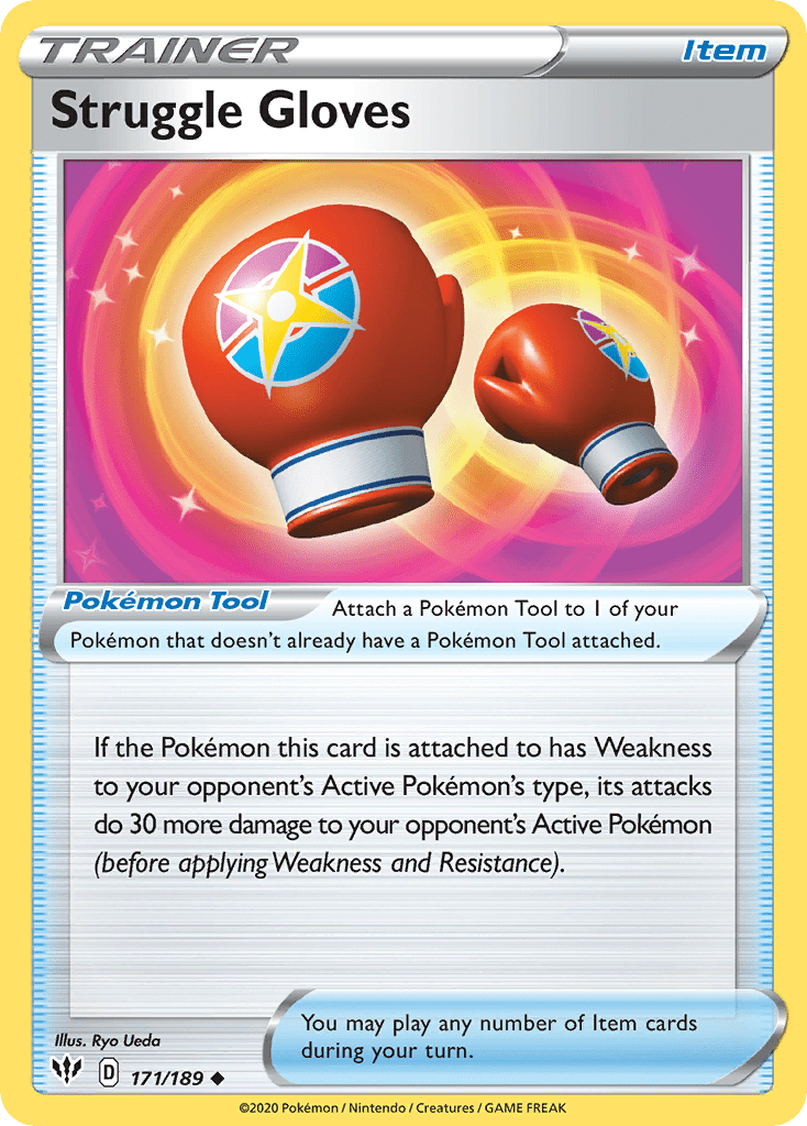 Struggle Gloves (171/189) [Sword & Shield: Darkness Ablaze] Pokemon Single Pokémon  | Multizone: Comics And Games