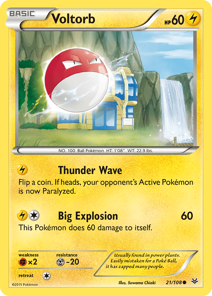 Voltorb (21/108) [XY: Roaring Skies] Pokemon Single Pokémon  | Multizone: Comics And Games