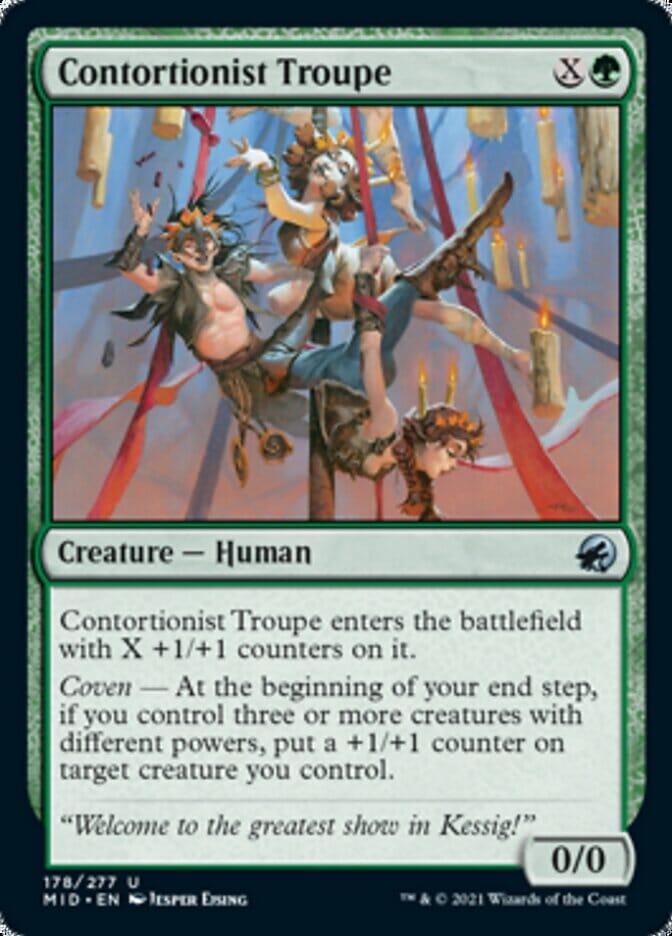 Contortionist Troupe [Innistrad: Midnight Hunt] MTG Single Magic: The Gathering  | Multizone: Comics And Games