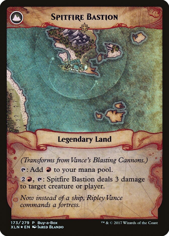 Vance's Blasting Cannons // Spitfire Bastion (Buy-A-Box) [Ixalan Treasure Chest] MTG Single Magic: The Gathering  | Multizone: Comics And Games