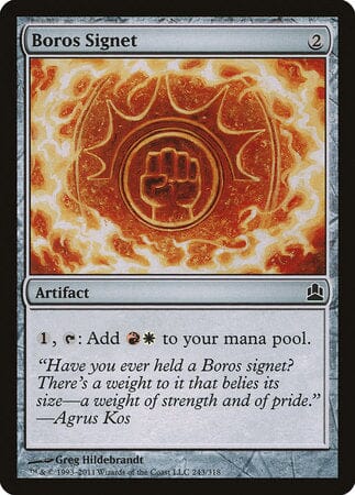 Boros Signet [Commander 2011] MTG Single Magic: The Gathering  | Multizone: Comics And Games