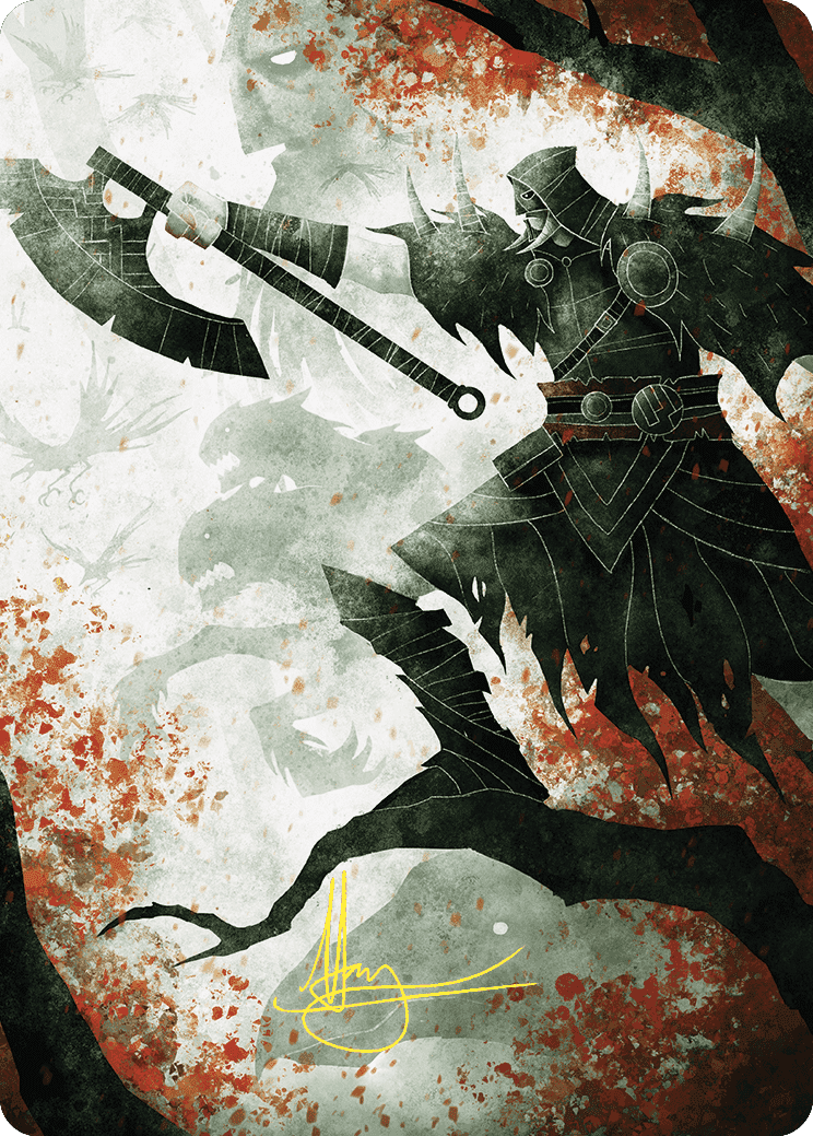 Garruk's Uprising Art Card (Gold-Stamped Signature) [Wilds of Eldraine Art Series] MTG Single Magic: The Gathering  | Multizone: Comics And Games