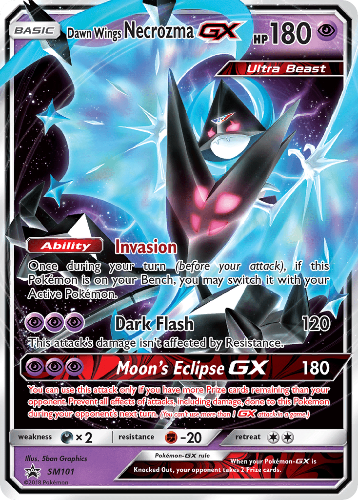 Dawn Wings Necrozma GX (SM101) [Sun & Moon: Black Star Promos] Pokemon Single Pokémon  | Multizone: Comics And Games
