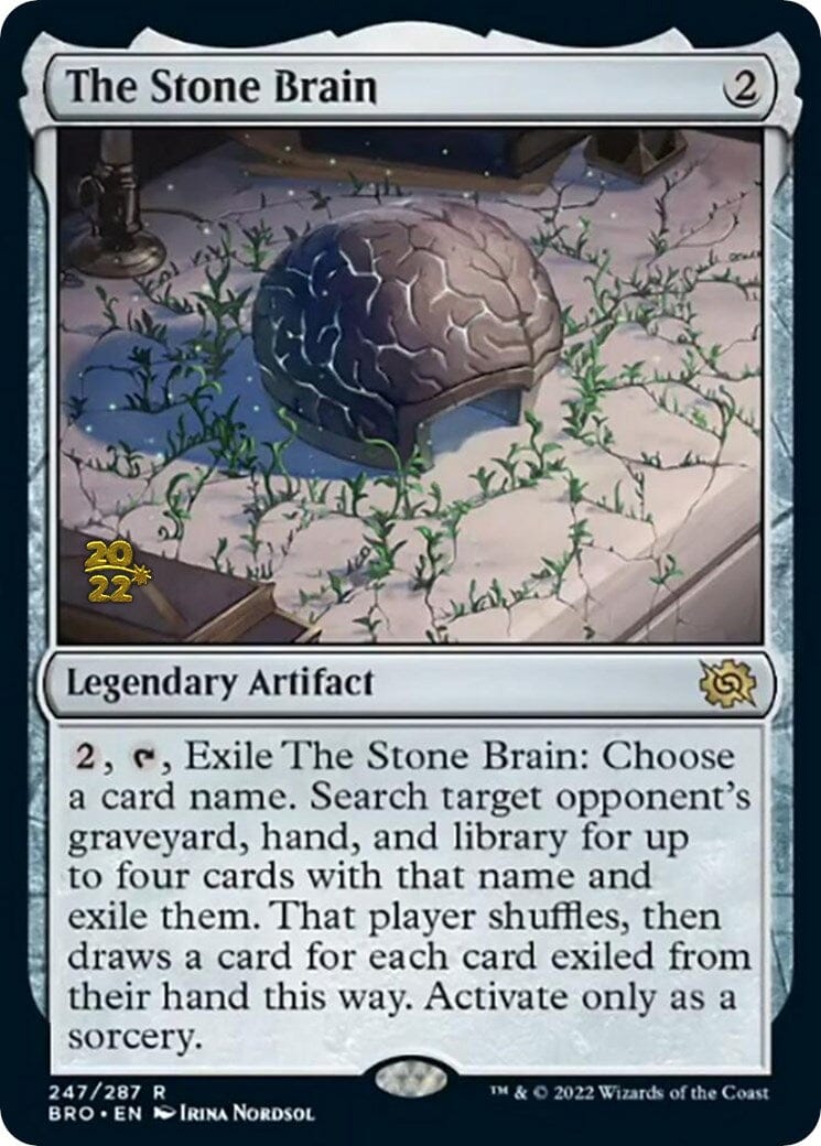 The Stone Brain [The Brothers' War: Prerelease Promos] MTG Single Magic: The Gathering  | Multizone: Comics And Games