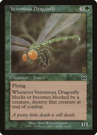 Venomous Dragonfly [Mercadian Masques] MTG Single Magic: The Gathering  | Multizone: Comics And Games