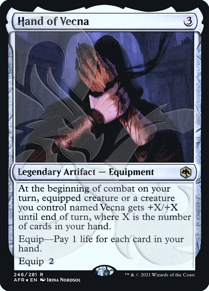 Hand of Vecna (Ampersand Promo) [Dungeons & Dragons: Adventures in the Forgotten Realms Promos] MTG Single Magic: The Gathering  | Multizone: Comics And Games