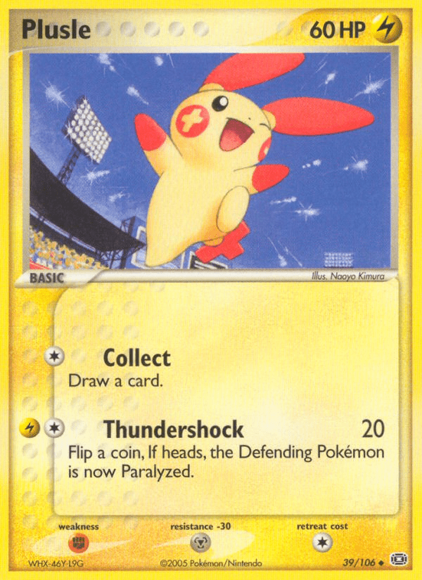 Plusle (39/106) [EX: Emerald] Pokemon Single Pokémon  | Multizone: Comics And Games
