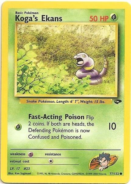 Koga's Ekans (77/132) [Gym Challenge Unlimited] Pokemon Single Pokémon  | Multizone: Comics And Games