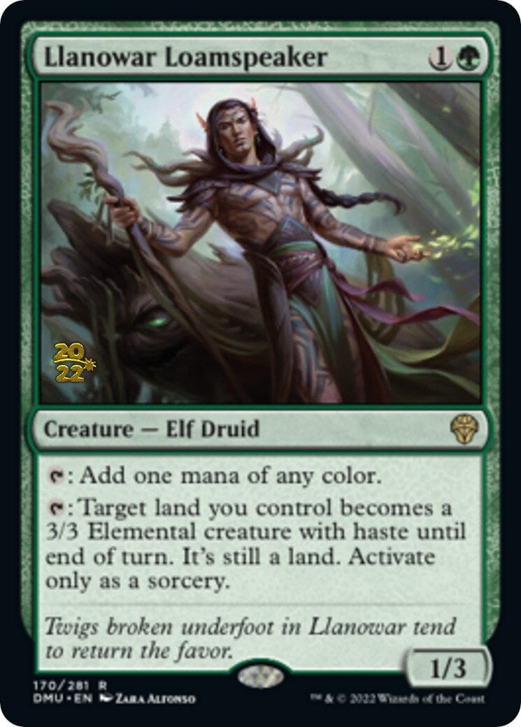 Llanowar Loamspeaker [Dominaria United Prerelease Promos] MTG Single Magic: The Gathering  | Multizone: Comics And Games