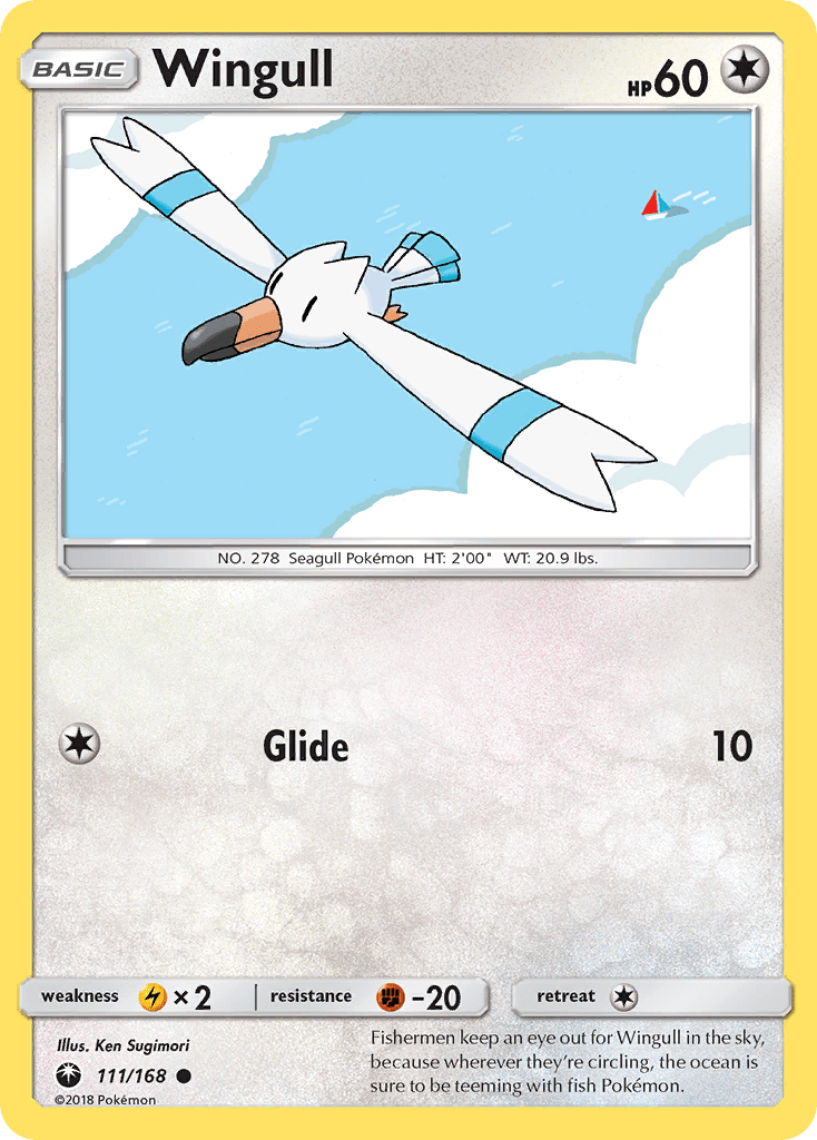 Wingull (111/168) [Sun & Moon: Celestial Storm] Pokemon Single Pokémon  | Multizone: Comics And Games