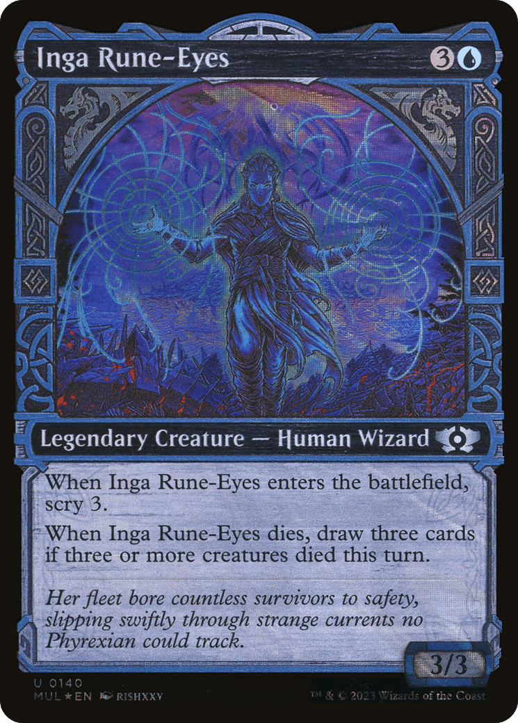 Inga Rune-Eyes (Halo Foil) [Multiverse Legends] MTG Single Magic: The Gathering  | Multizone: Comics And Games