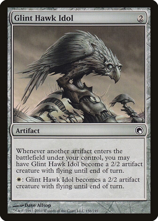 Glint Hawk Idol [Scars of Mirrodin] MTG Single Magic: The Gathering  | Multizone: Comics And Games