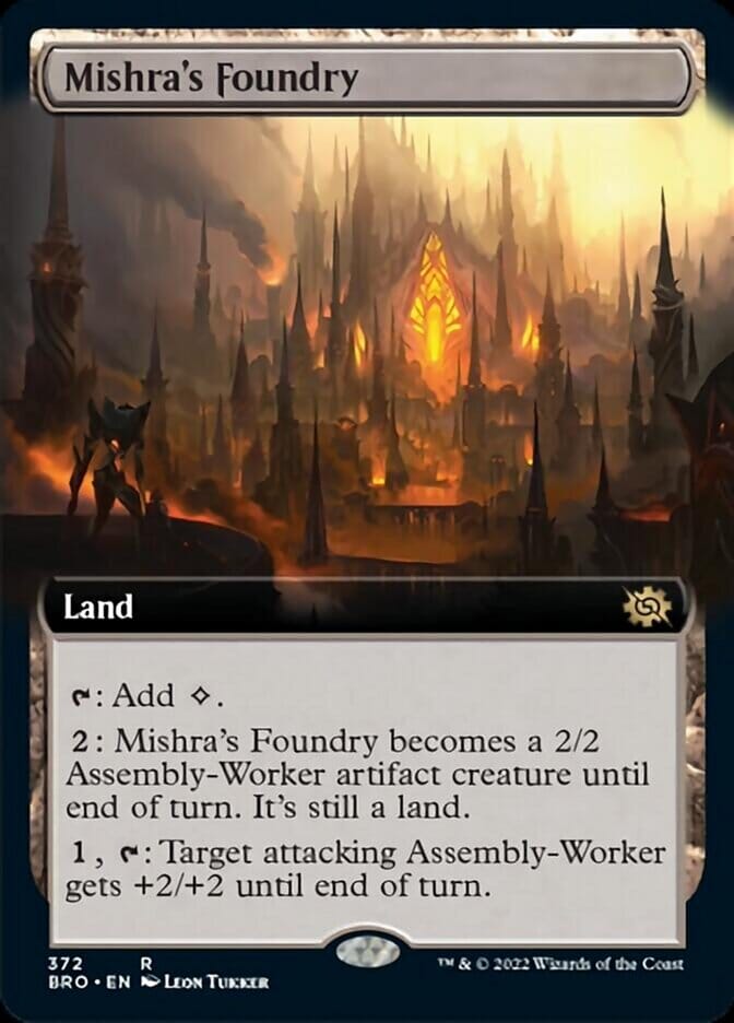 Mishra's Foundry (Extended Art) [The Brothers' War] MTG Single Magic: The Gathering  | Multizone: Comics And Games