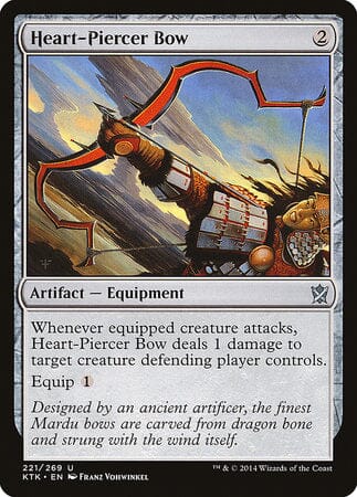 Heart-Piercer Bow [Khans of Tarkir] MTG Single Magic: The Gathering  | Multizone: Comics And Games