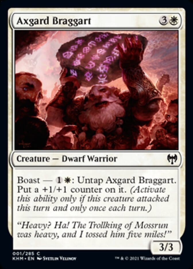 Axgard Braggart [Kaldheim] MTG Single Magic: The Gathering  | Multizone: Comics And Games