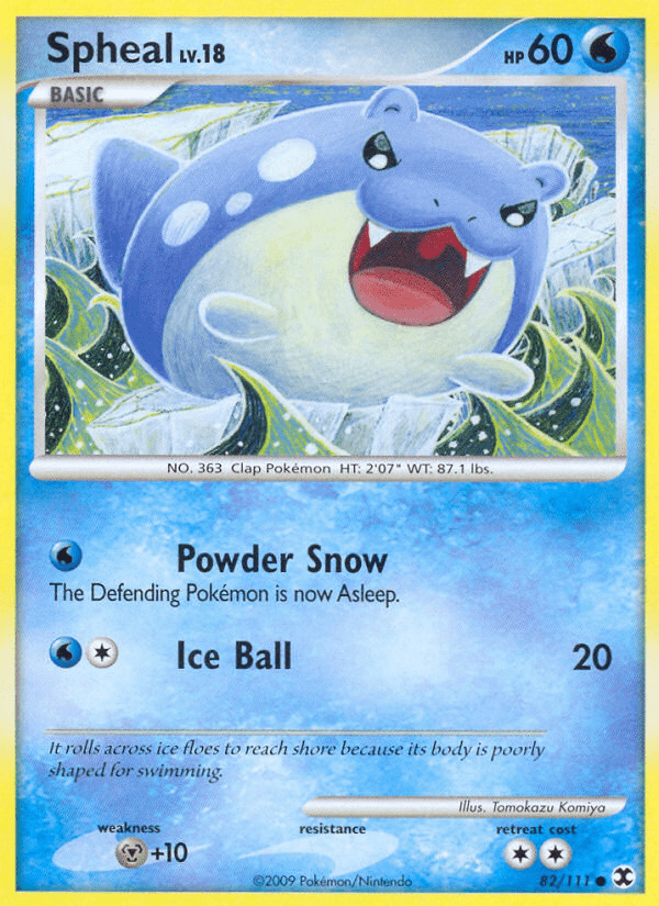 Spheal (82/111) [Platinum: Rising Rivals] Pokemon Single Pokémon  | Multizone: Comics And Games