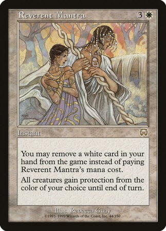 Reverent Mantra [Mercadian Masques] MTG Single Magic: The Gathering  | Multizone: Comics And Games
