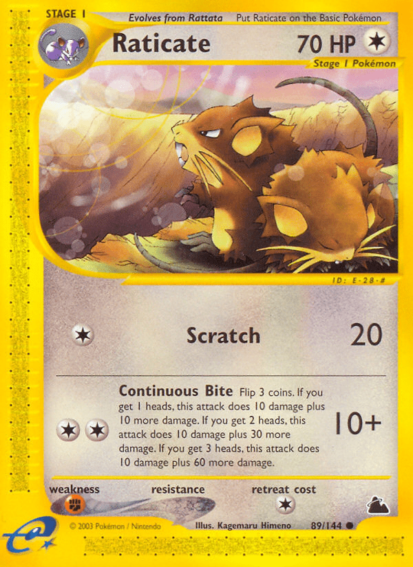 Raticate (89/144) [Skyridge] Pokemon Single Pokémon  | Multizone: Comics And Games