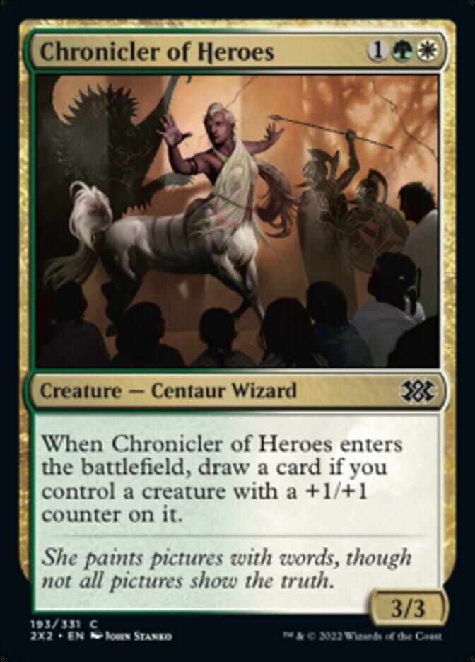 Chronicler of Heroes [Double Masters 2022] MTG Single Magic: The Gathering  | Multizone: Comics And Games