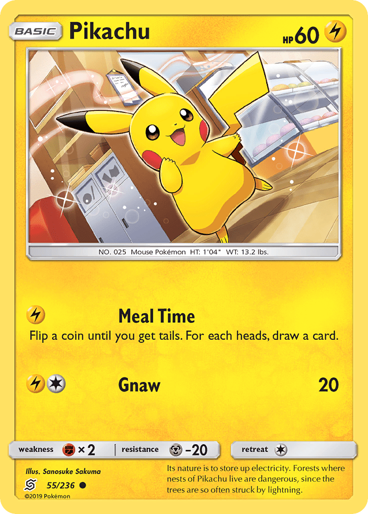 Pikachu (55/236) [Sun & Moon: Unified Minds] Pokemon Single Pokémon  | Multizone: Comics And Games