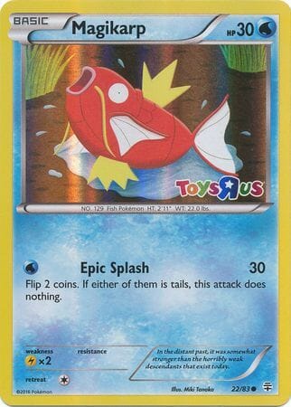 Magikarp (22/83) (Toys R Us Promo) [XY: Generations] Pokemon Single Pokémon  | Multizone: Comics And Games