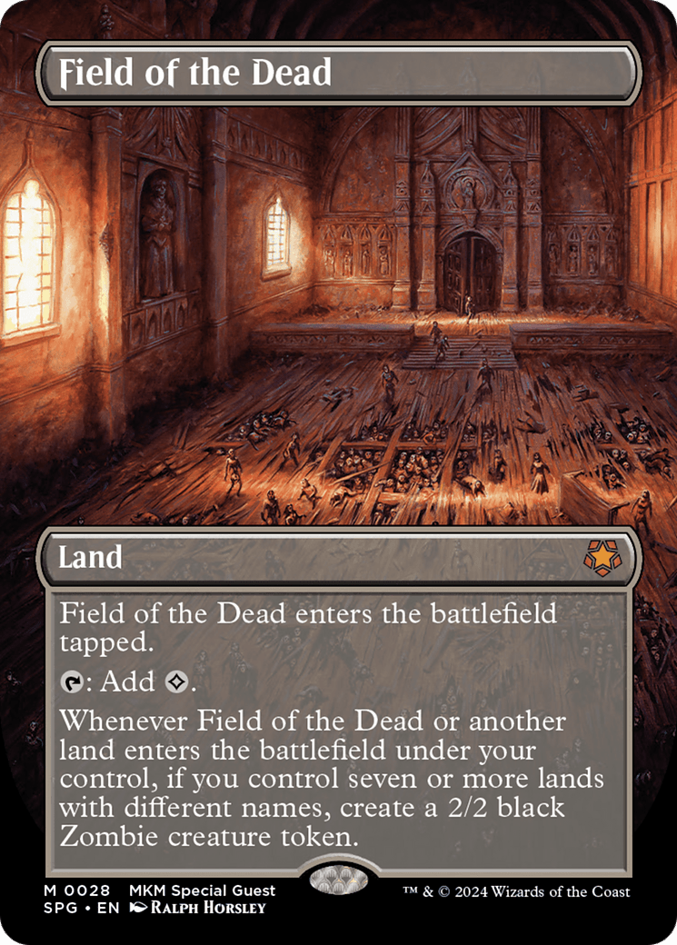 Field of the Dead (Borderless) [Murders at Karlov Manor Special Guests] MTG Single Magic: The Gathering  | Multizone: Comics And Games