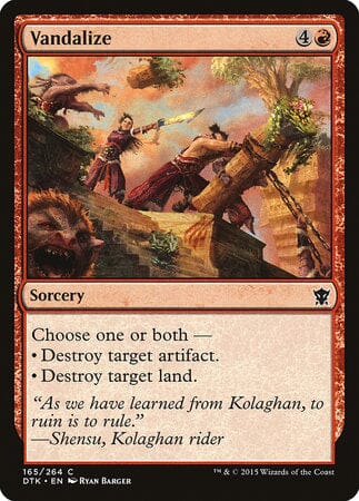 Vandalize [Dragons of Tarkir] MTG Single Magic: The Gathering  | Multizone: Comics And Games