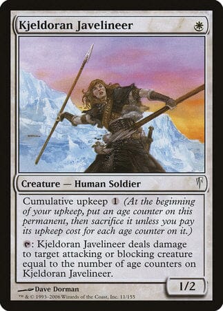 Kjeldoran Javelineer [Coldsnap] MTG Single Magic: The Gathering  | Multizone: Comics And Games