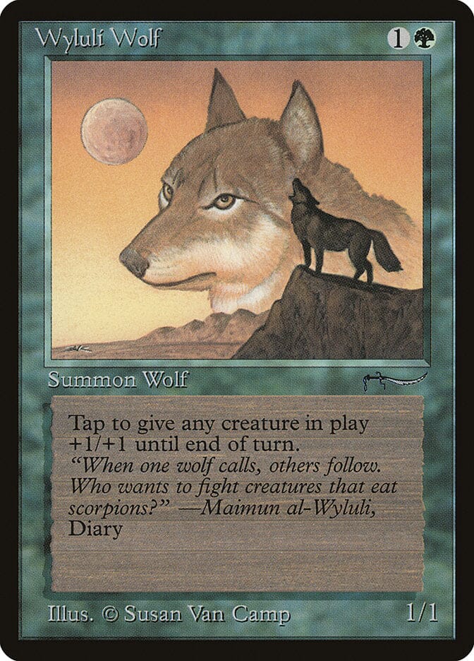 Wyluli Wolf (Light Mana Cost) [Arabian Nights] MTG Single Magic: The Gathering  | Multizone: Comics And Games