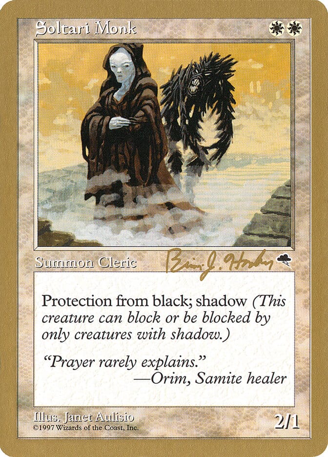 Soltari Monk (Brian Hacker) [World Championship Decks 1998] MTG Single Magic: The Gathering  | Multizone: Comics And Games