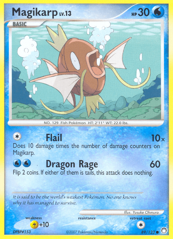 Magikarp (89/123) [Diamond & Pearl: Mysterious Treasures] Pokemon Single Pokémon  | Multizone: Comics And Games