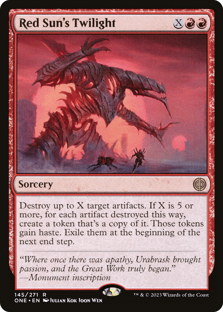 Red Sun's Twilight [Phyrexia: All Will Be One] MTG Single Magic: The Gathering  | Multizone: Comics And Games