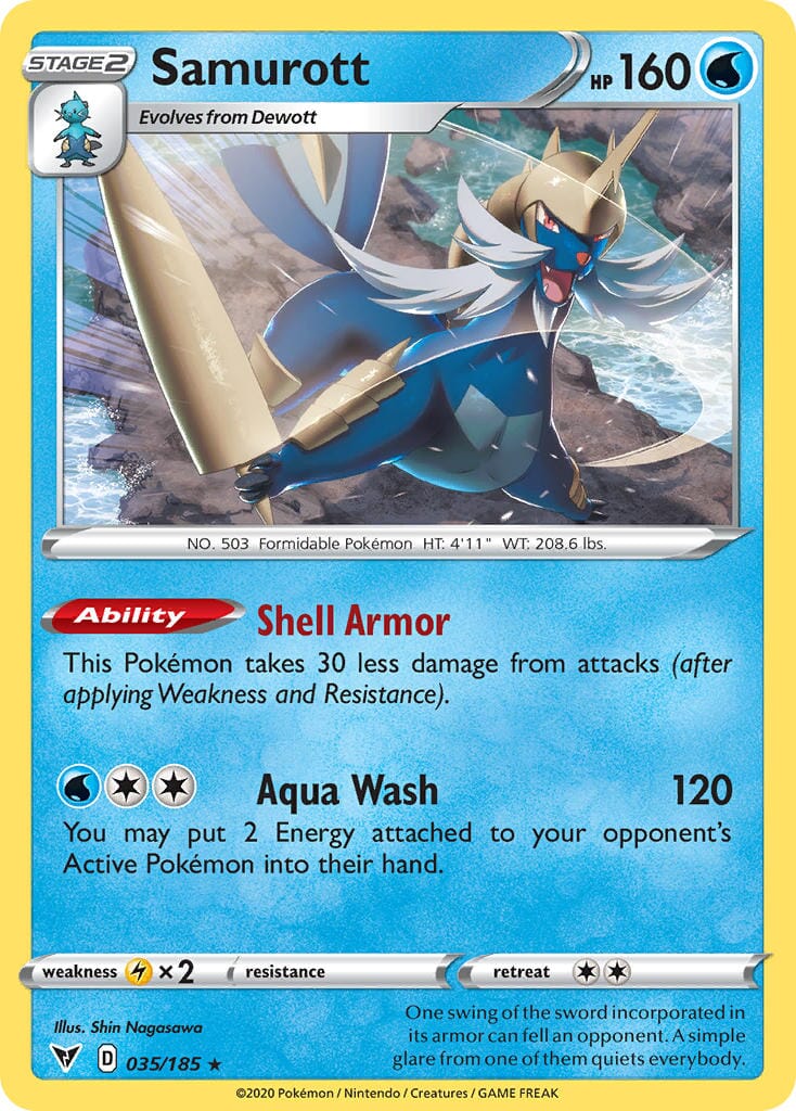 Samurott (035/185) [Sword & Shield: Vivid Voltage] Pokemon Single Pokémon  | Multizone: Comics And Games