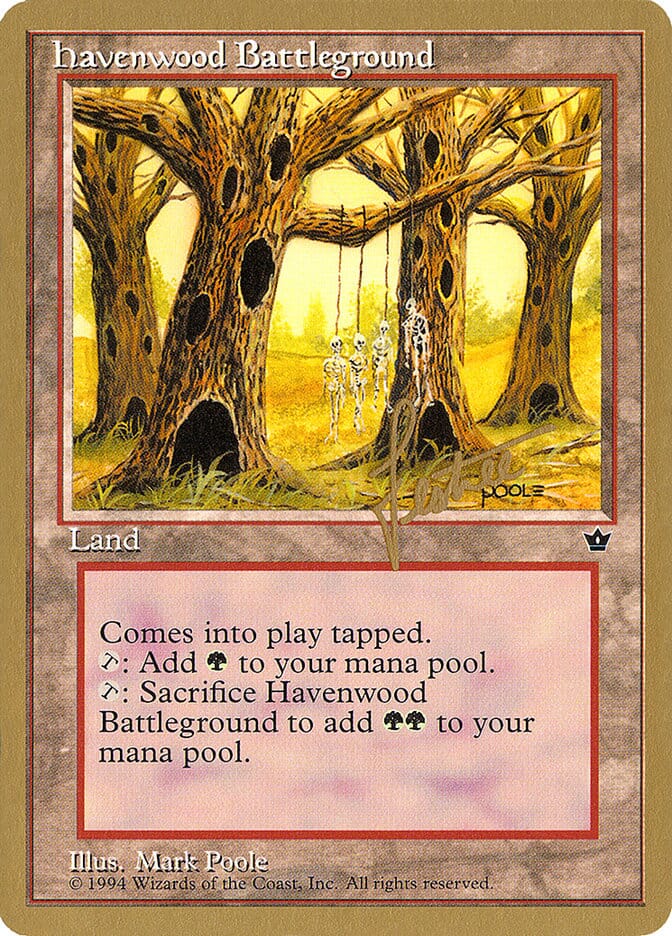 Havenwood Battleground (Bertrand Lestree) [Pro Tour Collector Set] MTG Single Magic: The Gathering  | Multizone: Comics And Games